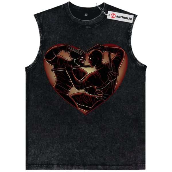 Deadpool vs Wolverine Tank Top, Marvel Comics Tank Top, Vintage Tank Top