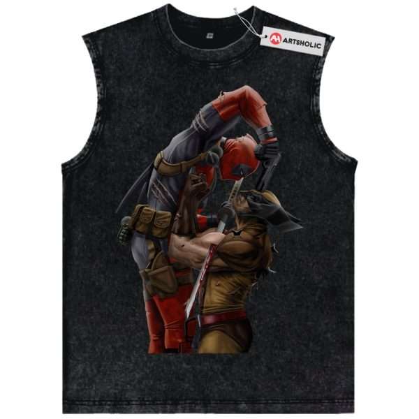 Deadpool vs Wolverine Tank Top, Marvel Comics Tank Top, Vintage Tank Top