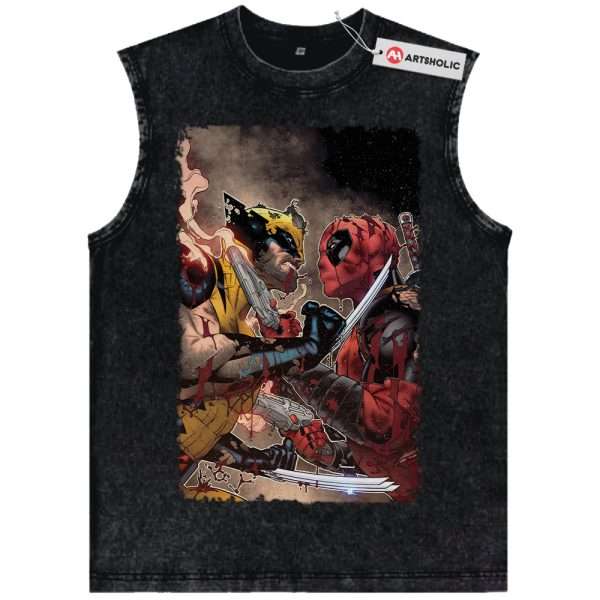 Deadpool Tank Top, Wolverine Tank Top, Marvel Comics Tank Top, Vintage Tank Top