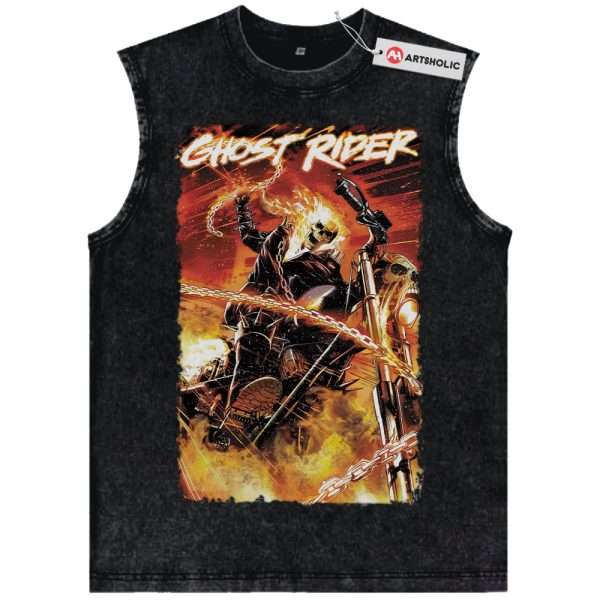 Ghost Rider Tank Top, Marvel Comics Tank Top, Vintage Tank Top