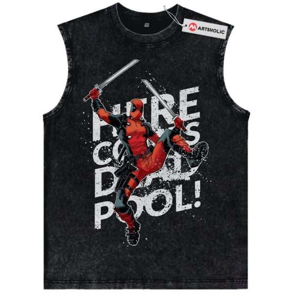 Deadpool Tank Top, Marvel Comics Tank Top, Vintage Tank Top
