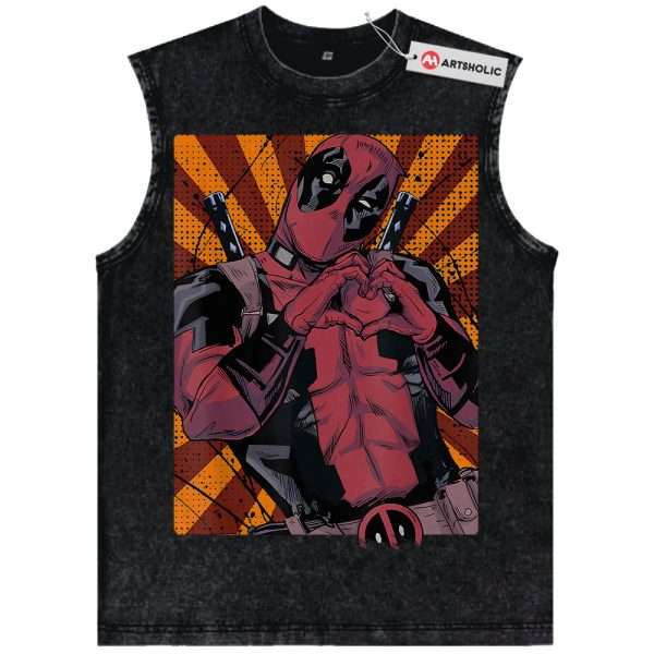 Deadpool Tank Top, Marvel Comics Tank Top, Vintage Tank Top