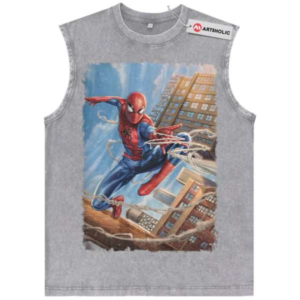 Spider-Man Tank Top, Marvel Comics Tank Top, Vintage Tank Top