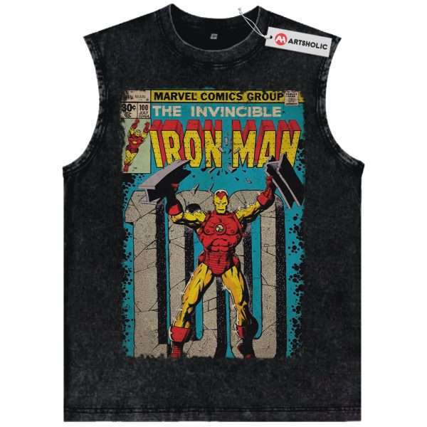 Iron Man Tank Top, Marvel Comics Tank Top, Vintage Tank Top