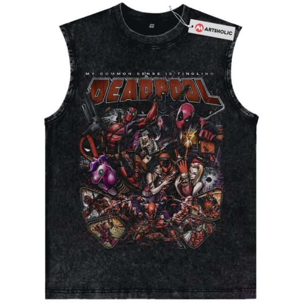 Deadpool Tank Top, Marvel Comics Tank Top, Vintage Tank Top