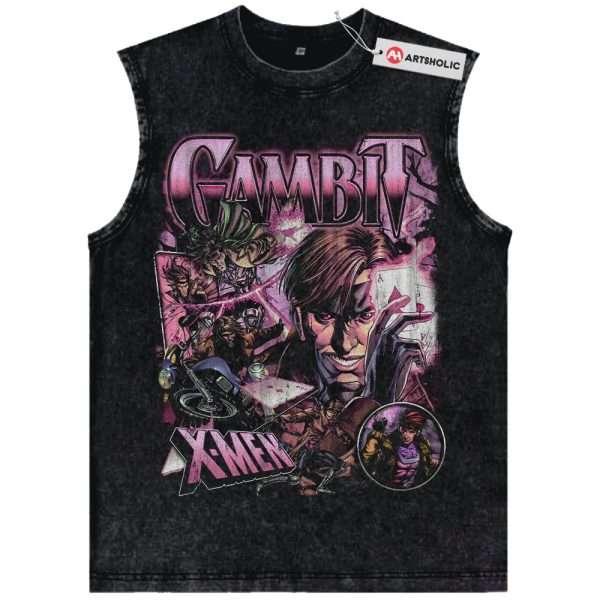 Gambit Tank Top, X-Men Tank Top, Marvel Comics Tank Top, Vintage Tank Top