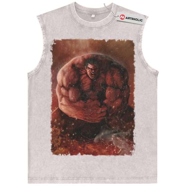 Red Hulk Tank Top, Marvel Comics Tank Top, Vintage Tank Top