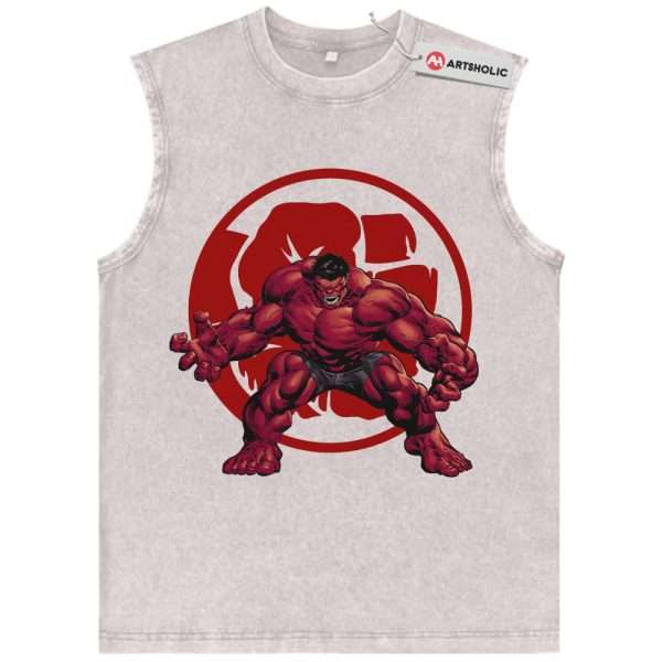 Red Hulk Tank Top, Marvel Comics Tank Top, Vintage Tank Top