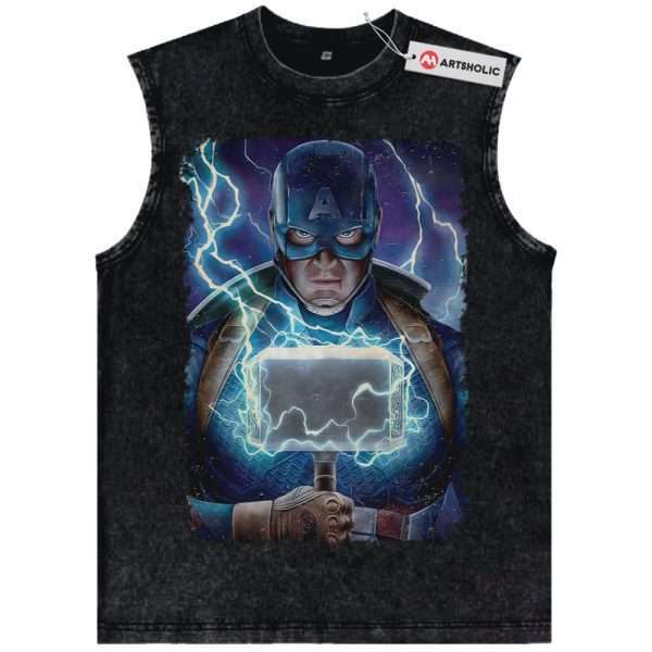 Captain America Tank Top, Marvel Comics Tank Top, Vintage Tank Top