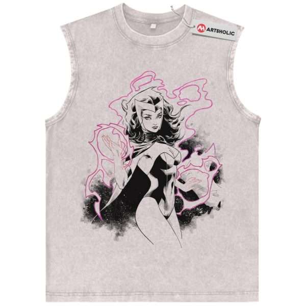 Scarlet Witch Tank Top, Wanda Maximoff Tank Top, Marvel Comics Tank Top, Vintage Tank Top