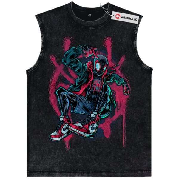 Miles Morales Tank Top, Spider-Man Tank Top, Marvel Comics Tank Top, Vintage Tank Top