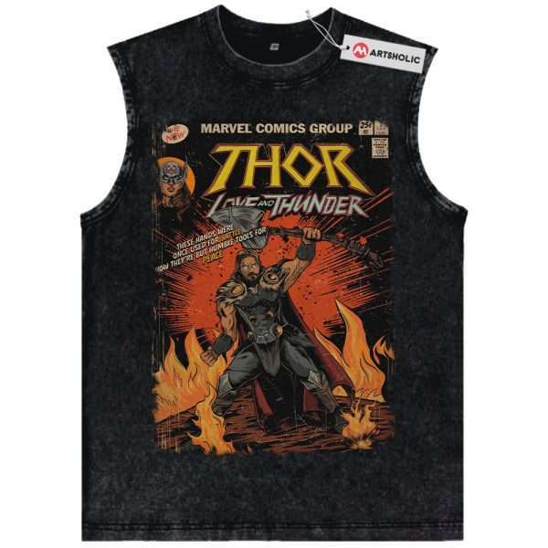 Thor Tank Top, Marvel Comics Tank Top, Vintage Tank Top