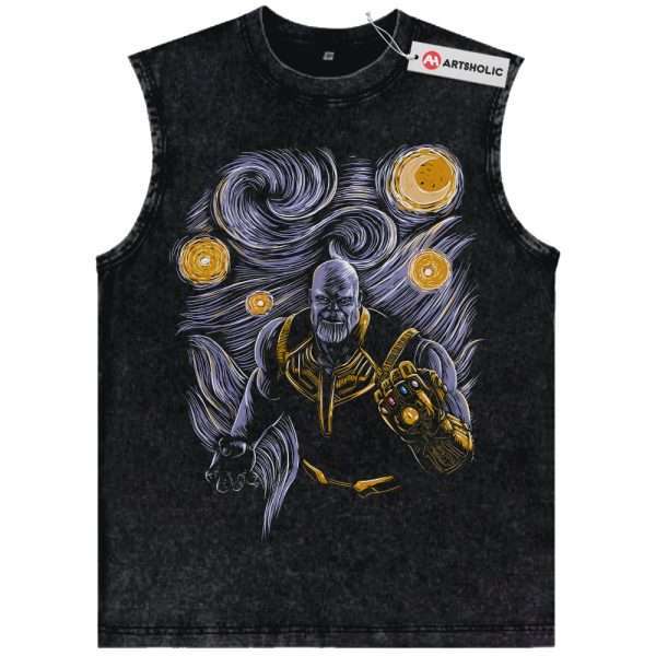 Van Gogh Thanos Tank Top, Marvel Comics Tank Top, Vintage Tank Top