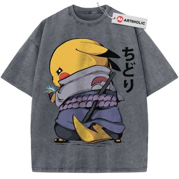 Pokemon shirt, Pikachu Shirt, Anime Shirt, Vintage Tee - Grey, 2XL