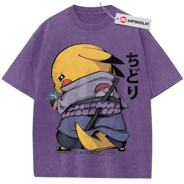 Pokemon shirt, Pikachu Shirt, Anime Shirt, Vintage Tee - Purple, 3XL