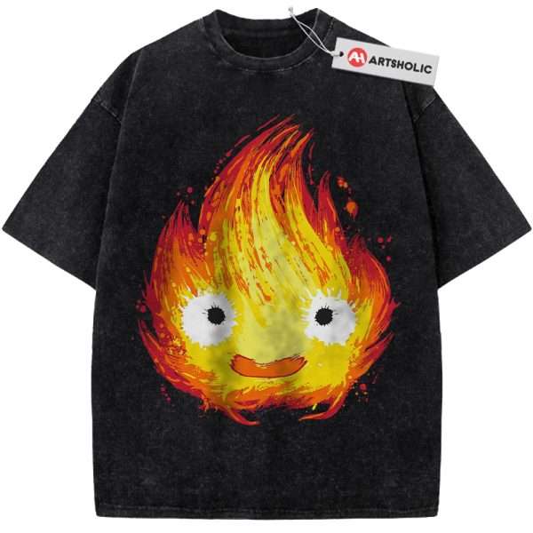 Calcifer Shirt, Howl's Moving Castle Shirt, Studio Ghibli Shirt, Anime Shirt, Vintage T-Shirt