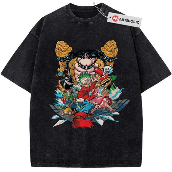 Dr Stone Shirt, Mario Shirt, Anime Shirt, Vintage T-Shirt