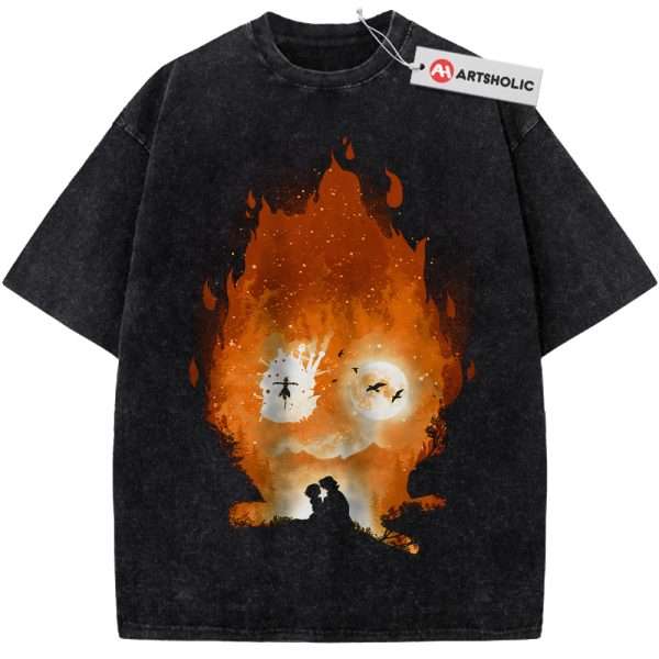 Calcifer Shirt, Howl's Moving Castle Shirt, Studio Ghibli Shirt, Anime Shirt, Vintage T-Shirt