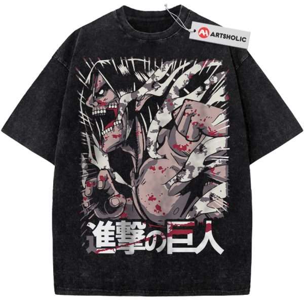 Eren Yeager Shirt, Attack On Titan Shirt, AOT Shirt, Anime Shirt, Vintage T-Shirt