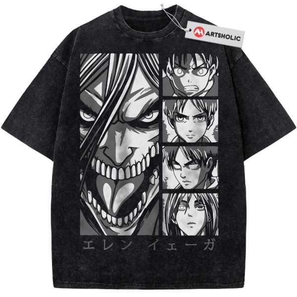Eren Yeager Shirt, Attack On Titan Shirt, AOT Shirt, Anime Shirt, Vintage T-Shirt