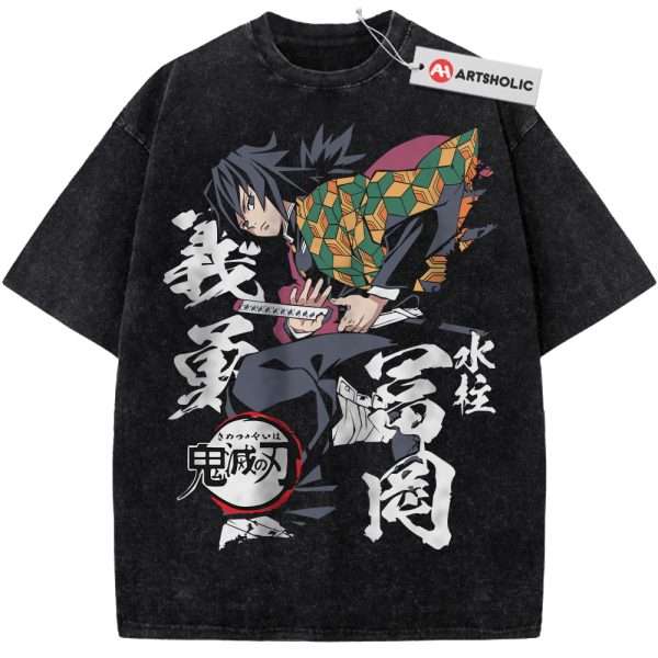 Giyu Tomioka Shirt, Demon Slayer Shirt, Anime Shirt, Vintage T-Shirt