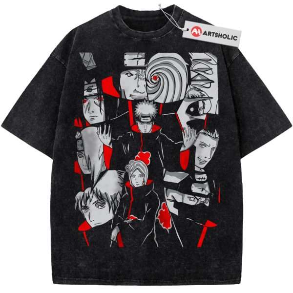 Akatsuki Shirt, Naruto Shirt, Anime Shirt, Vintage Tee