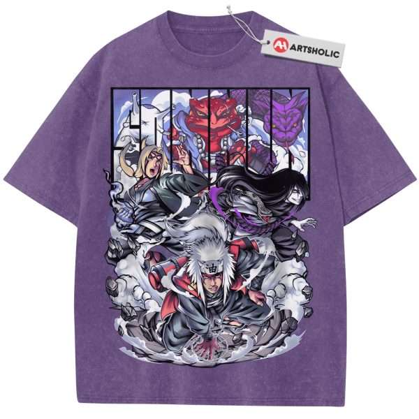Jiraiya Shirt, Tsunade Shirt, Orochimaru Shirt, Naruto Shirt, Anime Shirt, Vintage T-Shirt