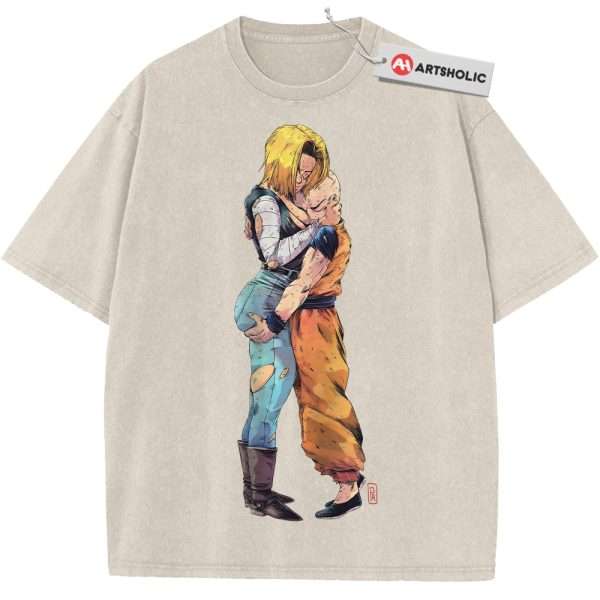 Android 18 Shirt, Krillin Shirt, Dragon Ball Z Shirt, DBZ Shirt, Anime Shirt, Vintage Tee