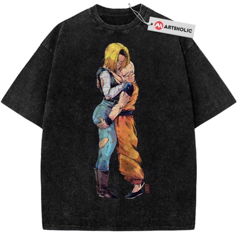 Android 18 Shirt, Krillin Shirt, Dragon Ball Z Shirt, DBZ Shirt, Anime ...