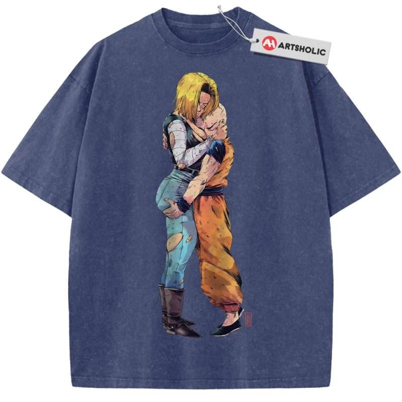 Android 18 Shirt, Krillin Shirt, Dragon Ball Z Shirt, DBZ Shirt, Anime ...