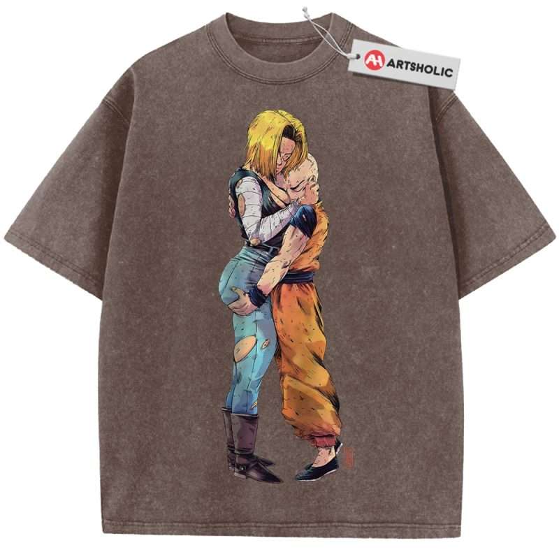 Android 18 Shirt, Krillin Shirt, Dragon Ball Z Shirt, DBZ Shirt, Anime ...