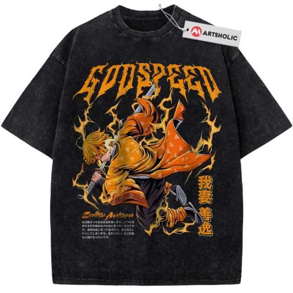 Zenitsu Agatsuma Shirt, Demon Slayer Shirt, Anime Shirt, Vintage Tee