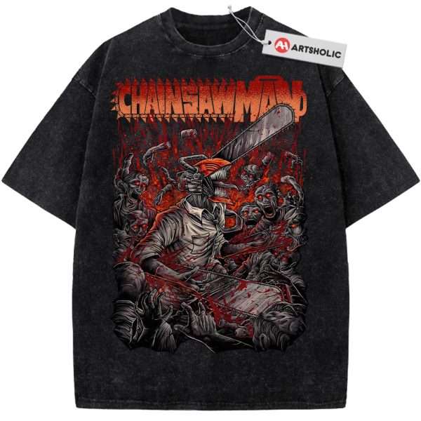 Denji Shirt, Chainsaw Man Shirt, Anime Shirt, Vintage T-Shirt
