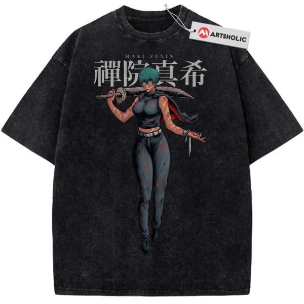 Maki Zenin Shirt, Jujutsu Kaisen Shirt, Anime Shirt, Vintage Tee