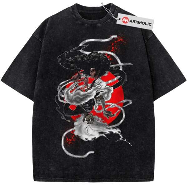 Rokutaro Shirt, Ninja Ninja Shirt, Afro Samurai Shirt, Anime Shirt, Vintage Tee