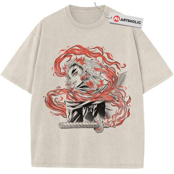 Kyojuro Rengoku Shirt, Demon Slayer Shirt, Anime Shirt, Vintage Tee