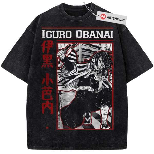 Obanai Iguro Shirt, Demon Slayer Shirt, Anime Shirt, Vintage T-Shirt