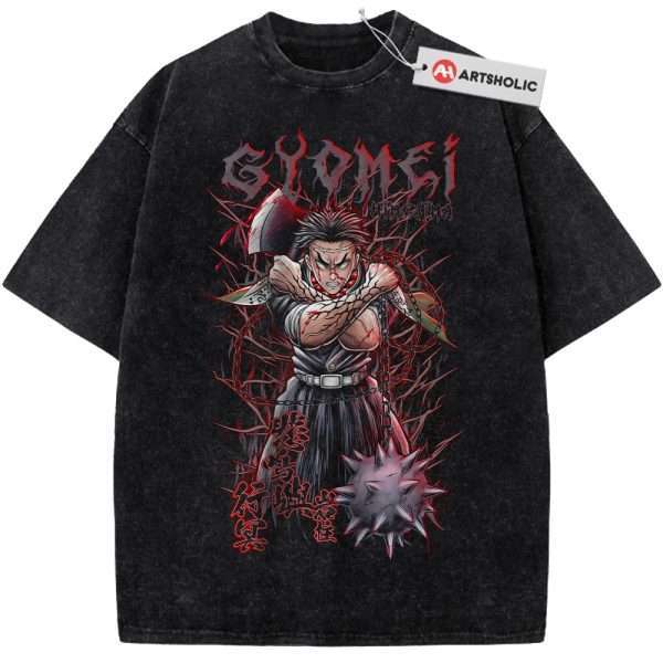 Gyomei Himejima Shirt, Demon Slayer Shirt, Anime Shirt, Vintage T-Shirt