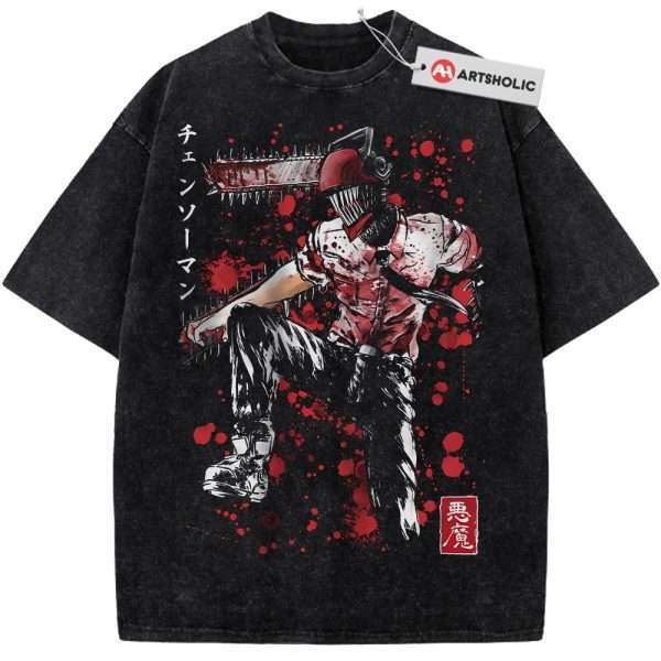 Denji Shirt, Chainsaw Man Shirt, Anime Shirt, Vintage Tee