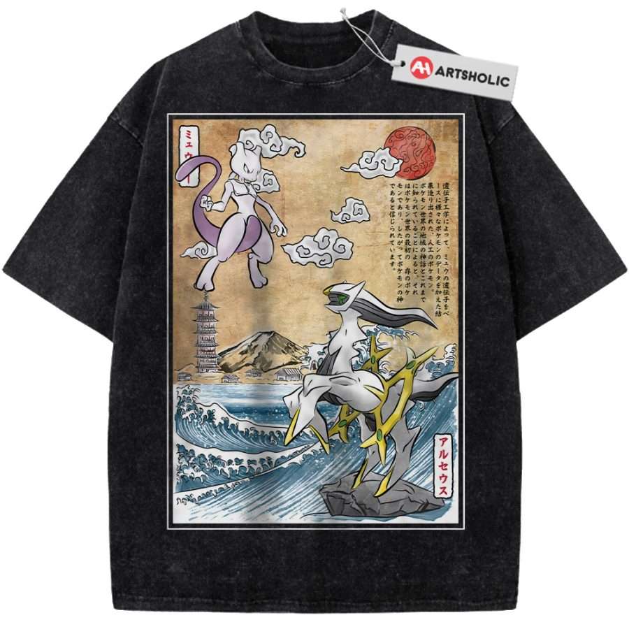 Arceus vs Mewtwo Shirt, Pokemon shirt, Anime Shirt, Vintage Tee