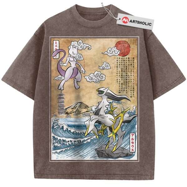 Arceus vs Mewtwo Shirt, Pokemon shirt, Anime Shirt, Vintage Tee