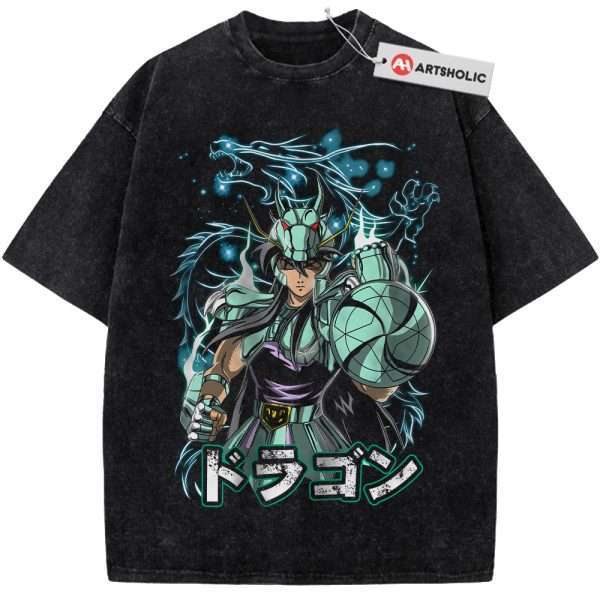 Dragon Shiryu Shirt, Saint Seiya Shirt, Anime Shirt, Vintage Tee