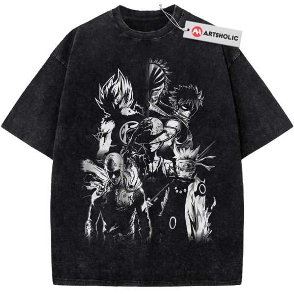 Luffy Shirt, Son Goku Shirt, Naruto Shirt, Saitama Shirt, Natsu Shirt, Ichigo Shirt, Anime Shirt, Vintage T-Shirt
