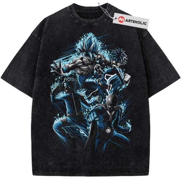 Son Goku Shirt, Deku Shirt, Saitama Shirt, Naruto Shirt, Anime Shirt, Vintage T-Shirt
