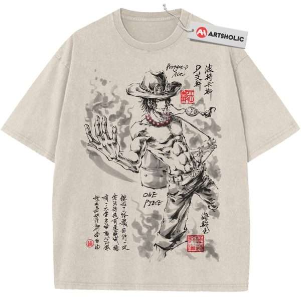 Portgas D Ace Shirt, One Piece Shirt, Anime Shirt, Vintage T-Shirt
