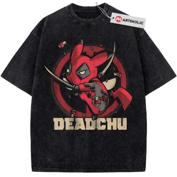 Deadpool x Pikachu Shirt, Pokemon shirt, Anime Shirt, Vintage T-Shirt