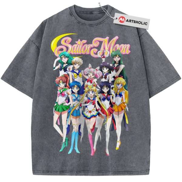 Sailor Moon Shirt, Anime Shirt, Vintage T-Shirt - Grey, XL