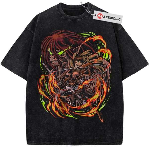 Eren Yeager Shirt, Attack On Titan Shirt, AOT Shirt, Anime Shirt, Vintage Tee