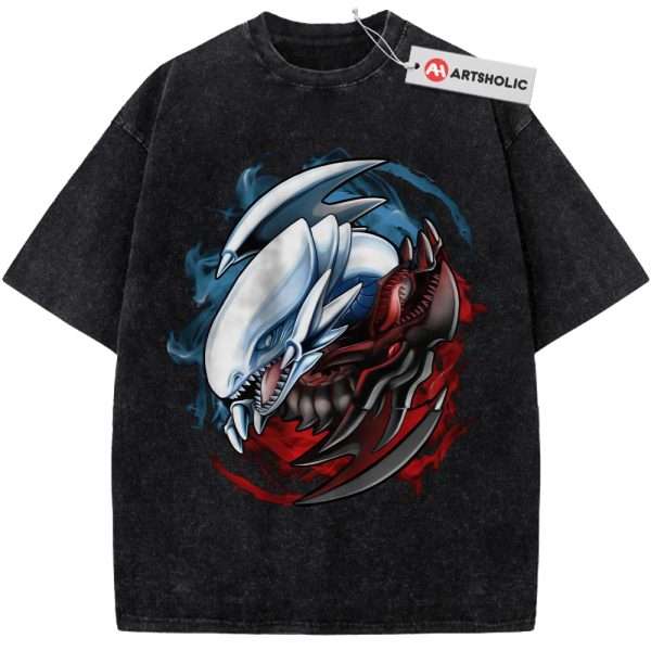 Blue-Eyes White Dragon Shirt, Red-Eyes Black Dragon Shirt, Anime Shirt, Vintage T-Shirt