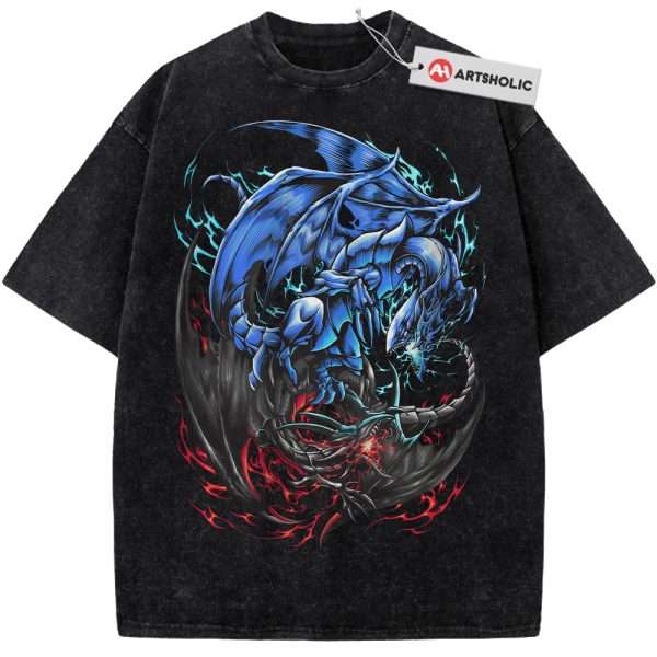 Blue-Eyes White Dragon vs Red-Eyes Black Dragon Shirt, Anime Shirt, Vintage T-Shirt